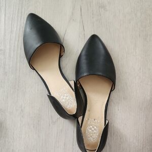 Vince Camuto Black Leather Women's Loafers